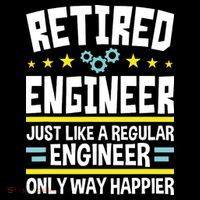 Retired Engineer Way Happier Engineering Retirement Polo thumb 3