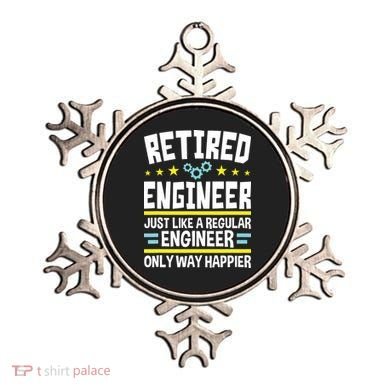 Retired Engineer Way Happier Engineering Retirement Ornament