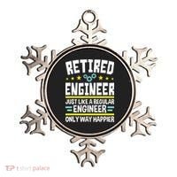 Retired Engineer Way Happier Engineering Retirement Ornament thumb 0