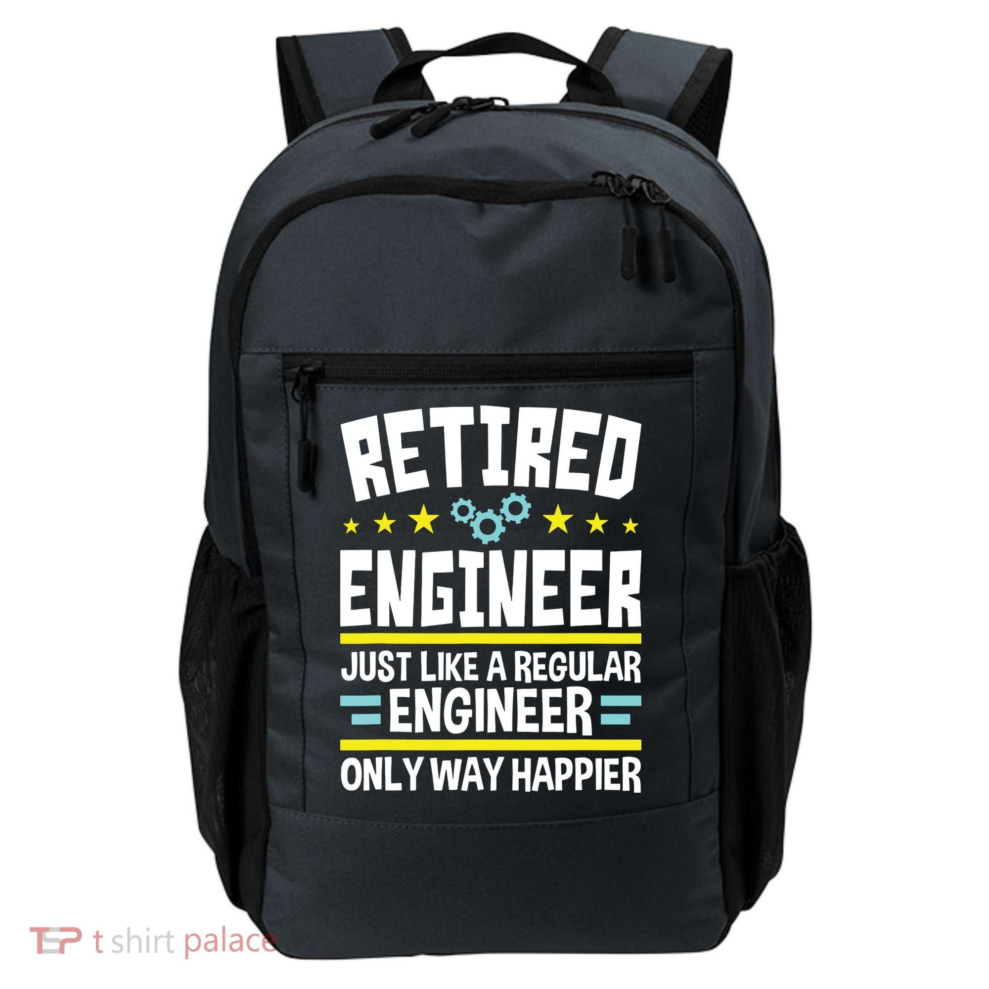 Retired Engineer Way Happier Engineering Retirement Backpack