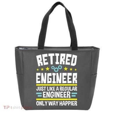 Retired Engineer Way Happier Engineering Retirement Tote Bag