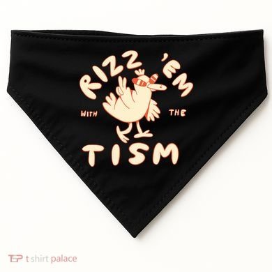 Rizz Em With The Tism USA-Made Doggie Bandana