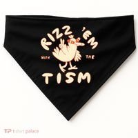 Rizz Em With The Tism USA-Made Doggie Bandana thumb 0