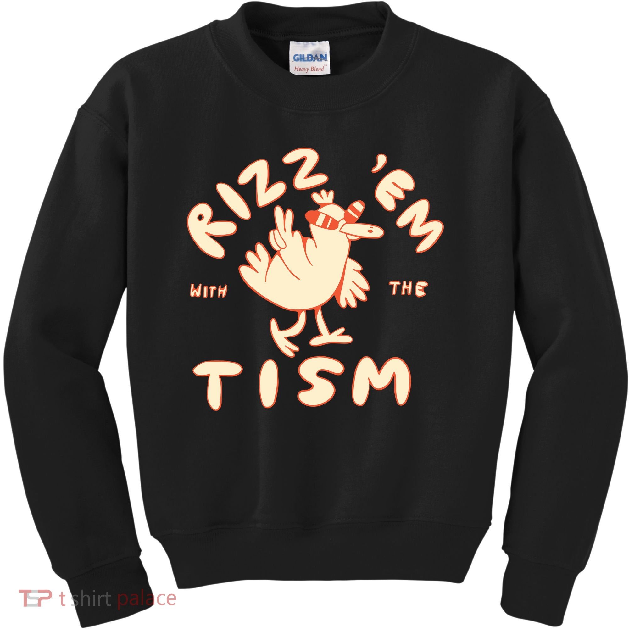 Rizz Em With The Tism Kids Sweatshirt