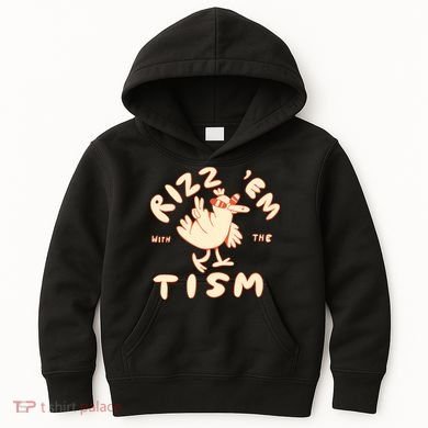 Rizz Em With The Tism Kids Hoodie