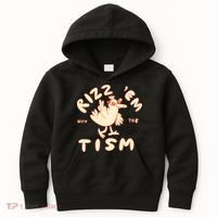 Rizz Em With The Tism Kids Hoodie thumb 0