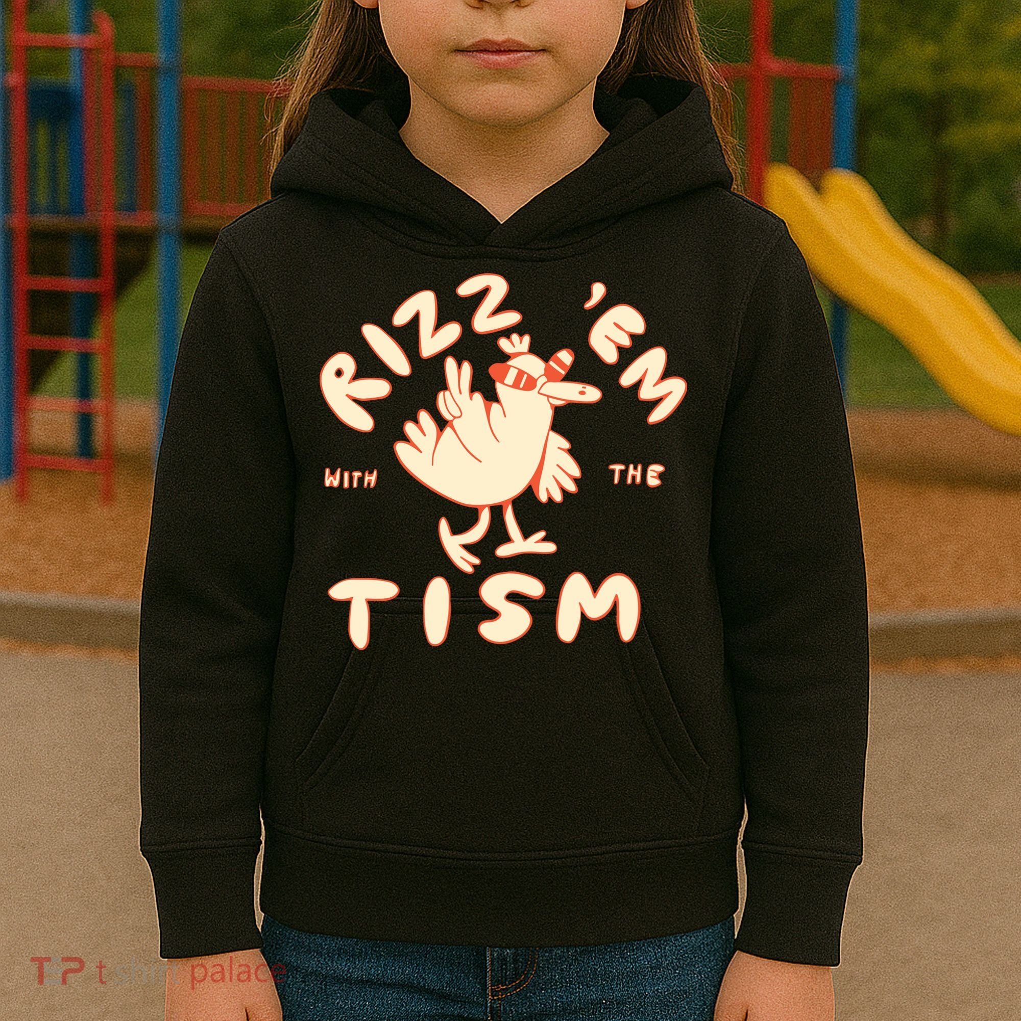 Rizz Em With The Tism Kids Hoodie