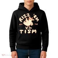 Rizz Em With The Tism Kids Hoodie thumb 4