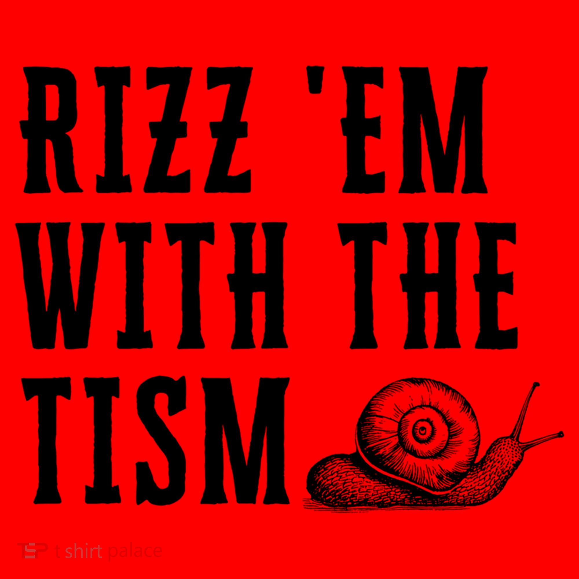 Rizz Em With The Tism Funny Autism Perfect Awareness Gift Santa Hat