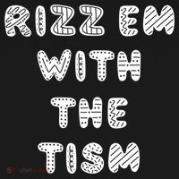 Rizz Em With The Tism Autism Funny Cute Gift Doggie Tank thumb 4