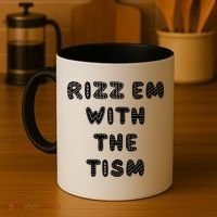 Rizz Em With The Tism Autism Funny Cute Gift Coffee Mug thumb 4
