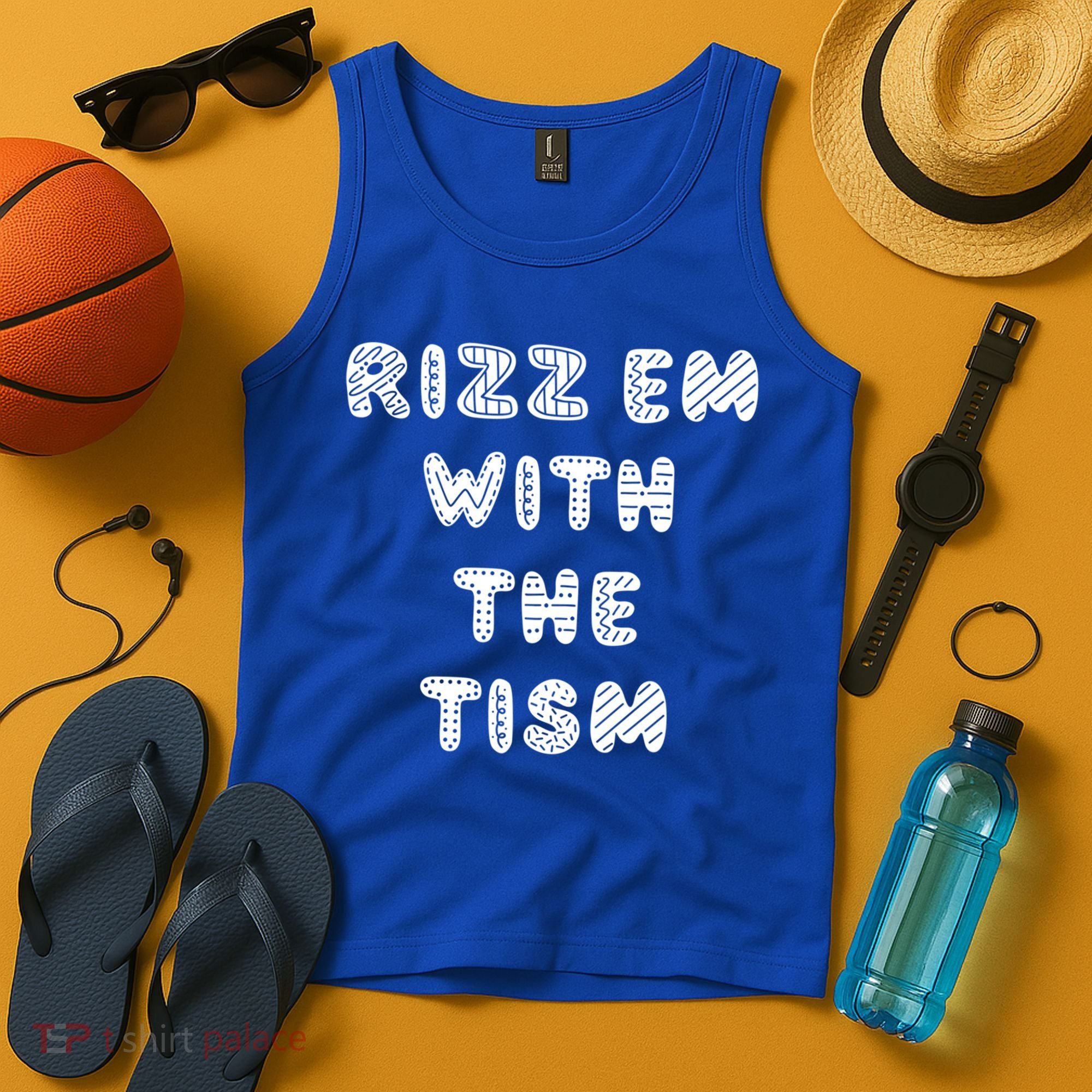 Rizz Em With The Tism Autism Funny Cute Gift Tank Top
