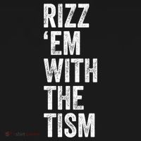 Rizz Em With The Tism Funny Autism Awareness Autistic Quote Meaningful Gift Doggie Tank thumb 4