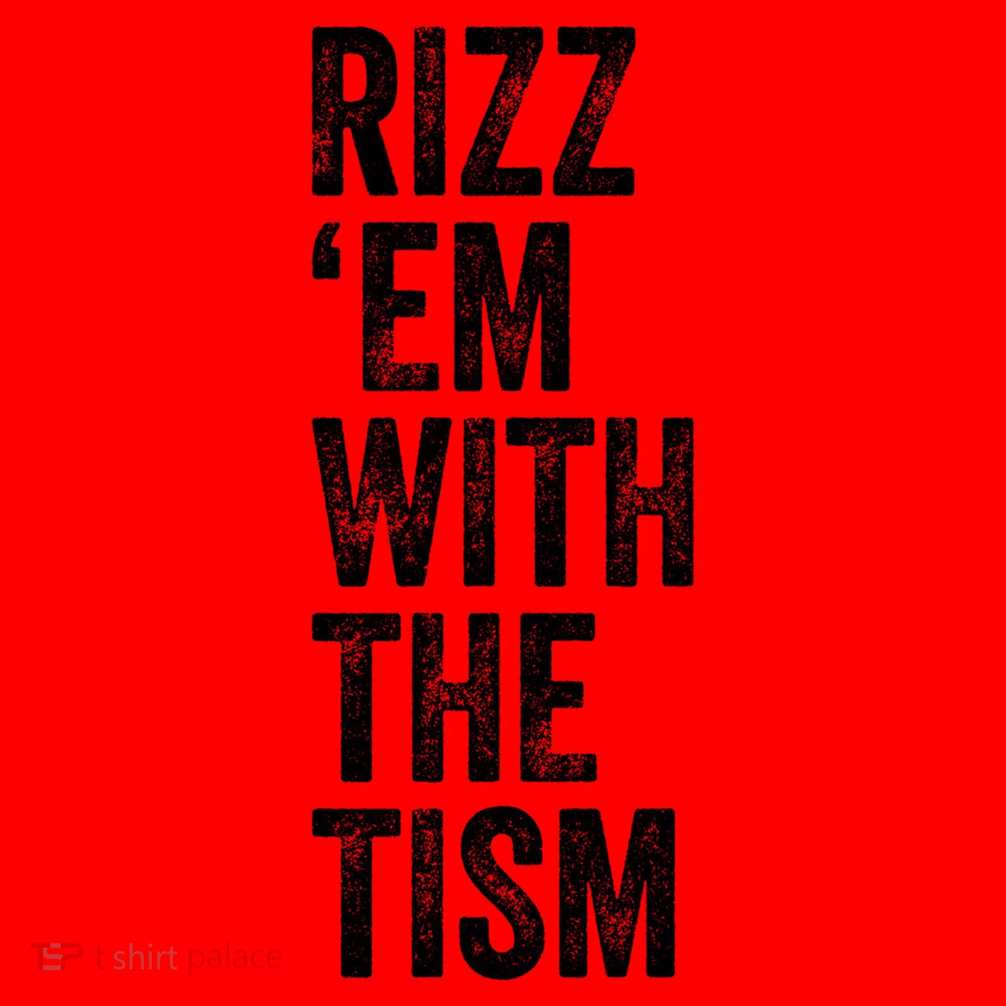 Rizz Em With The Tism Funny Autism Awareness Autistic Quote Meaningful Gift Santa Hat