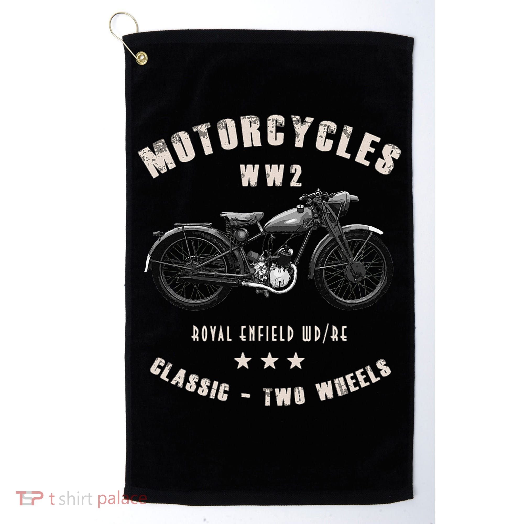 Royal Enfield Wdre Classic Motorcycle Ww2 Golf Towel