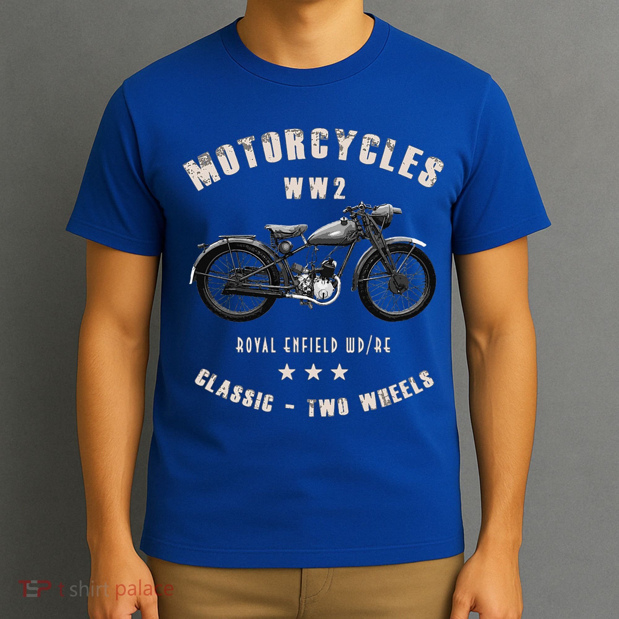 Royal Enfield Wdre Classic Motorcycle Ww2 T-Shirt