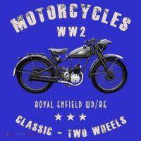 Royal Enfield Wdre Classic Motorcycle Ww2 T-Shirt thumb 7