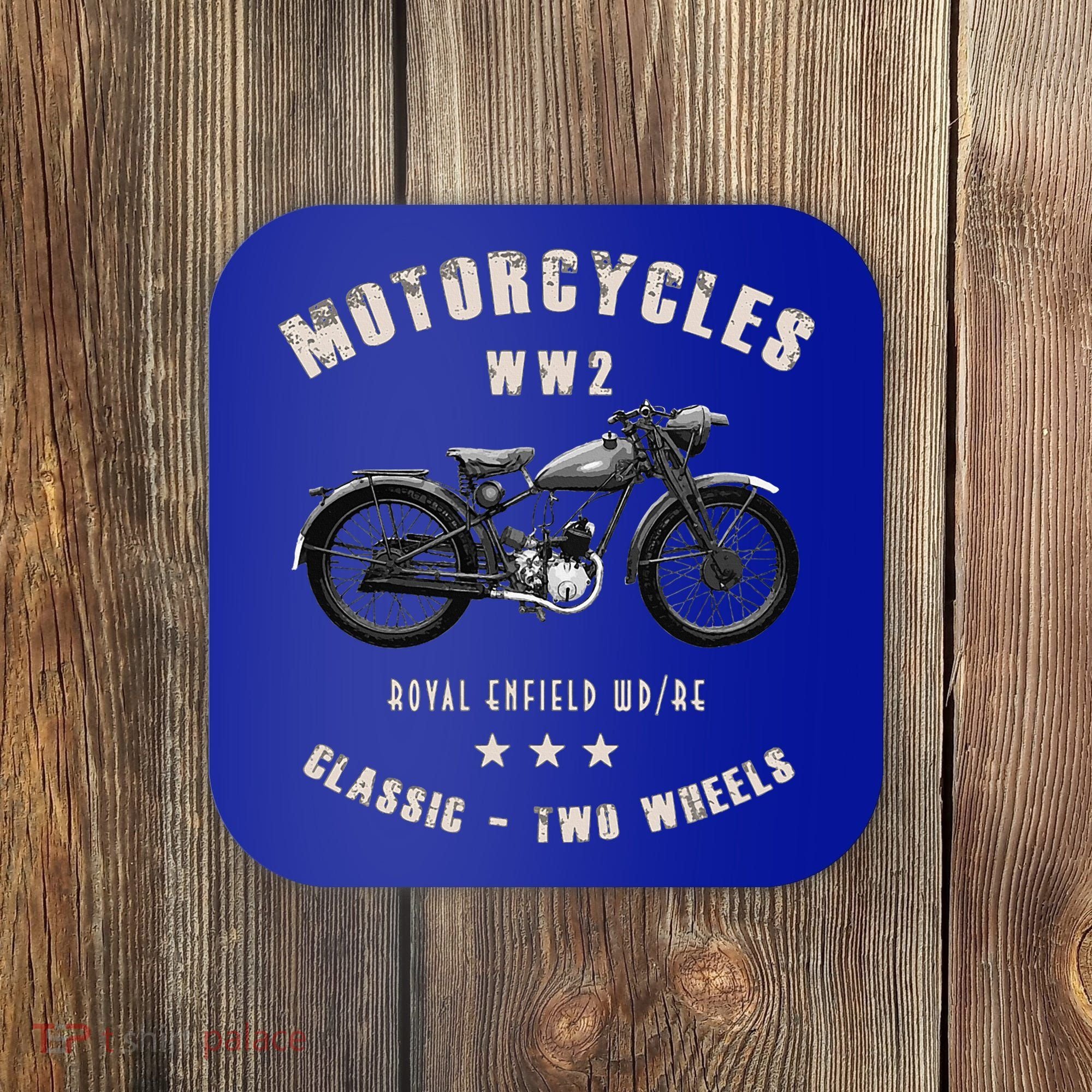 Royal Enfield Wdre Classic Motorcycle Ww2 Coaster
