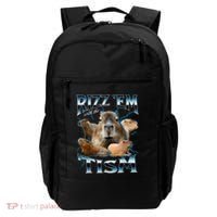 Rizz Em With The Tism Capybara Funny Oddly Dank Backpack thumb 0
