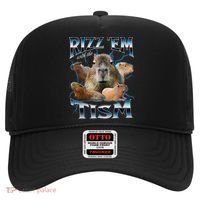 Rizz Em With The Tism Capybara Funny Oddly Dank Meme Hat thumb 0
