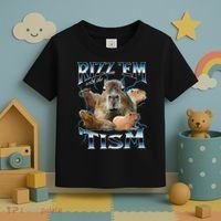 Rizz Em With The Tism Capybara Funny Oddly Dank Meme Toddler T-Shirt thumb 3