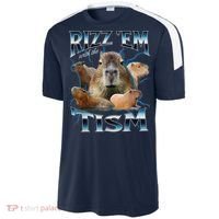 Rizz Em With The Tism Capybara Funny Oddly Dank Meme Sport-Tek Competitor United Soccer Jersey thumb 2