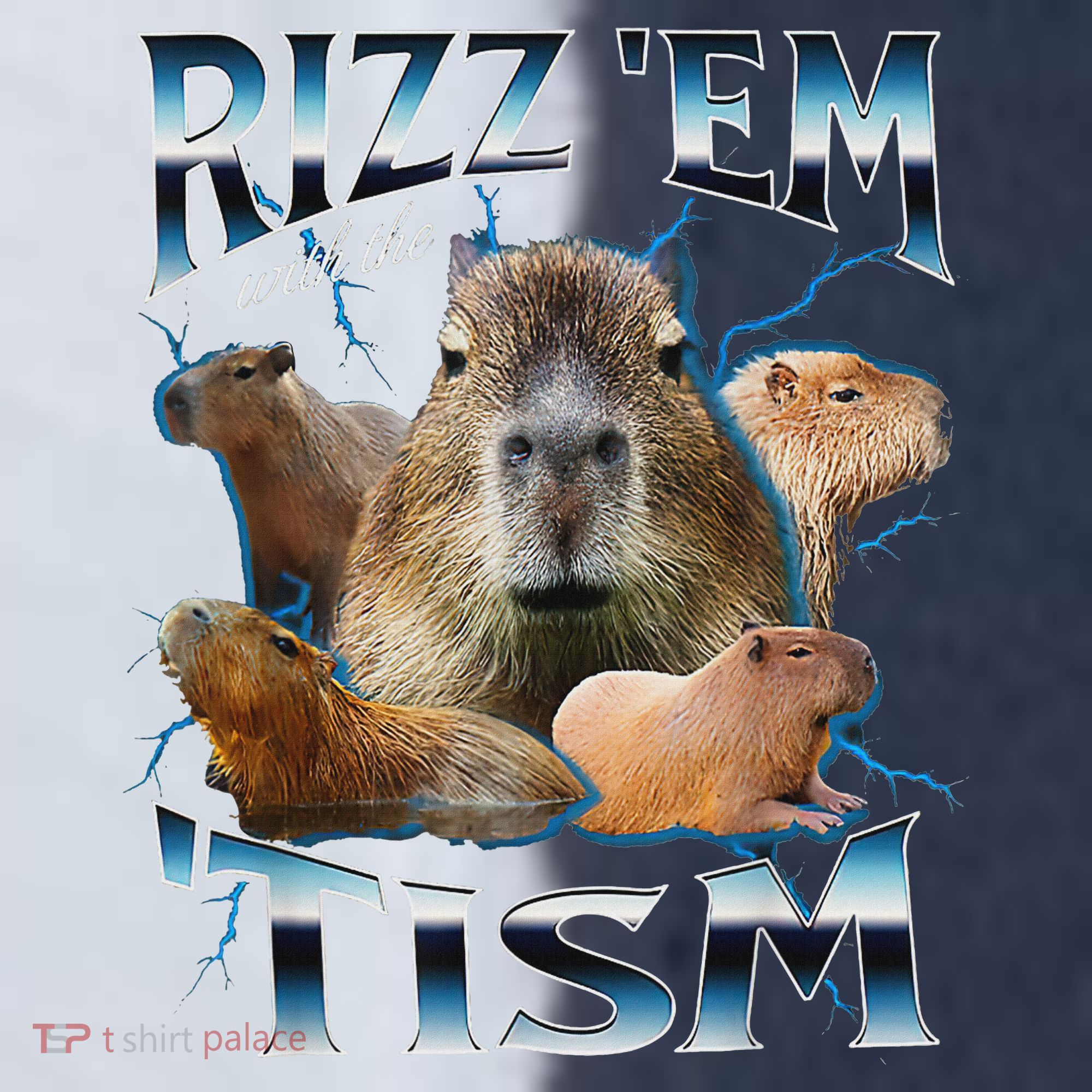 Rizz Em With The Tism Capybara Funny Oddly Dank Meme Sport-Tek Competitor United Soccer Jersey