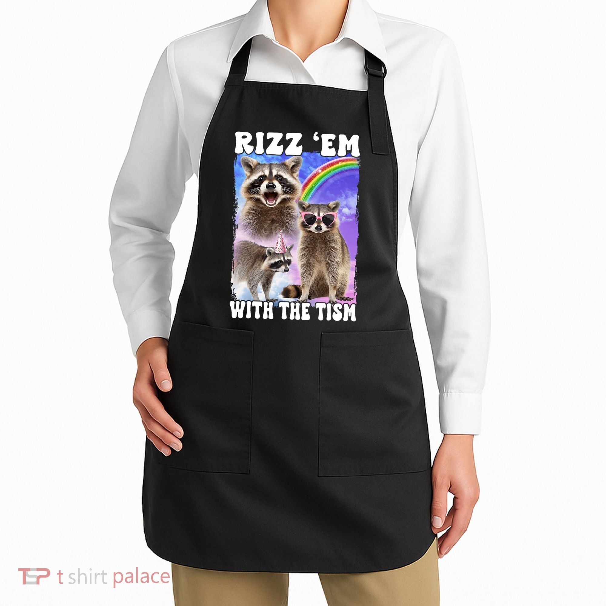 Rizz Em With The Tism Rizzler Ohio Rizz Apron