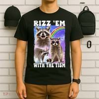 Rizz Em With The Tism Rizzler Ohio Rizz T-Shirt thumb 6