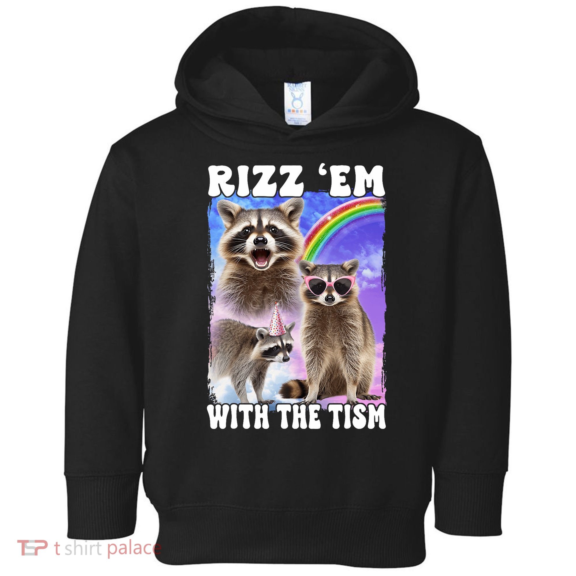 Rizz Em With The Tism Rizzler Ohio Rizz Toddler Hoodie