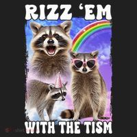 Rizz Em With The Tism Rizzler Ohio Rizz Golf Towel thumb 3