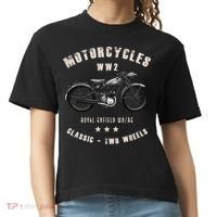 Royal Enfield Wdre Classic Motorcycle Ww2 Comfort Colors Boxy T-Shirt thumb 0