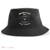 Royal Enfield Wdre Classic Motorcycle Ww2 Sustainable Bucket Hat thumb 0
