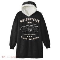 Royal Enfield Wdre Classic Motorcycle Ww2 Hooded Wearable Blanket thumb 0