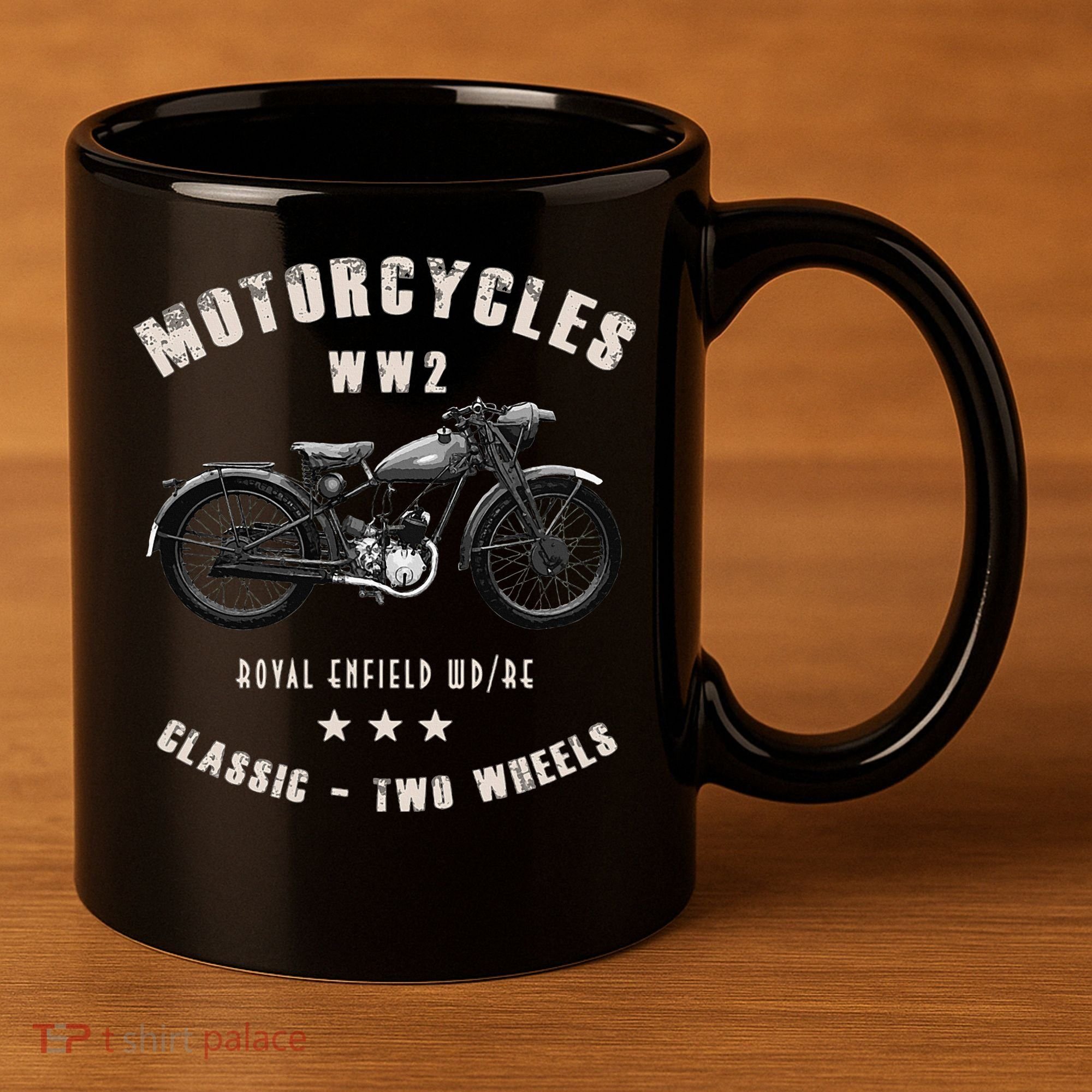 Royal Enfield Wdre Classic Motorcycle Ww2 11oz C Handle Ceramic Mug