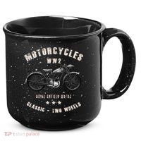 Royal Enfield Wdre Classic Motorcycle Ww2 15oz Campfire Ceramic Mug thumb 0