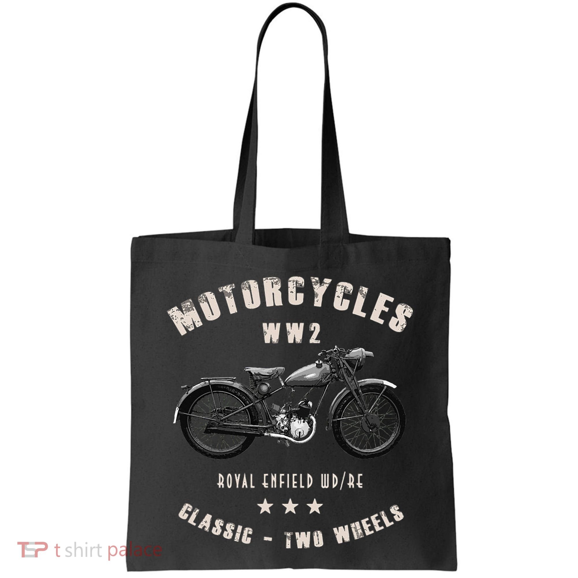 Royal Enfield Wdre Classic Motorcycle Ww2 Tote Bag