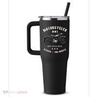 Royal Enfield Wdre Classic Motorcycle Ww2 40oz Vacuum Insulated Stainless Steel Travel Tumbler thumb 2