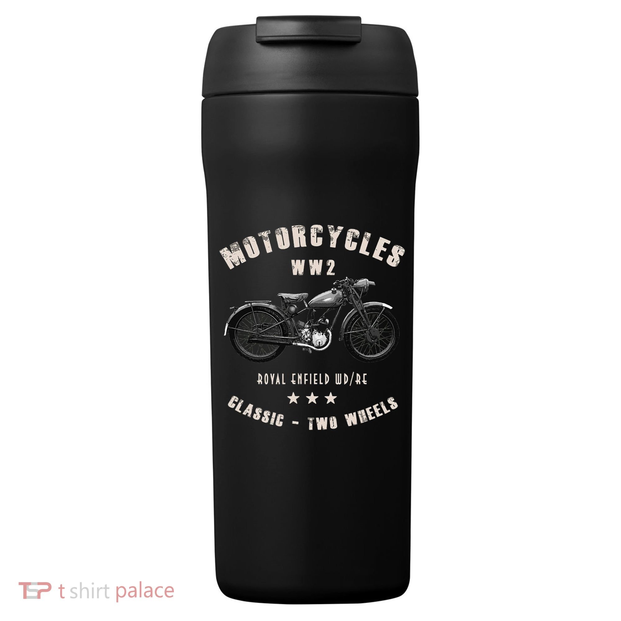 Royal Enfield Wdre Classic Motorcycle Ww2 24oz Duet Stainless Steel Tumbler