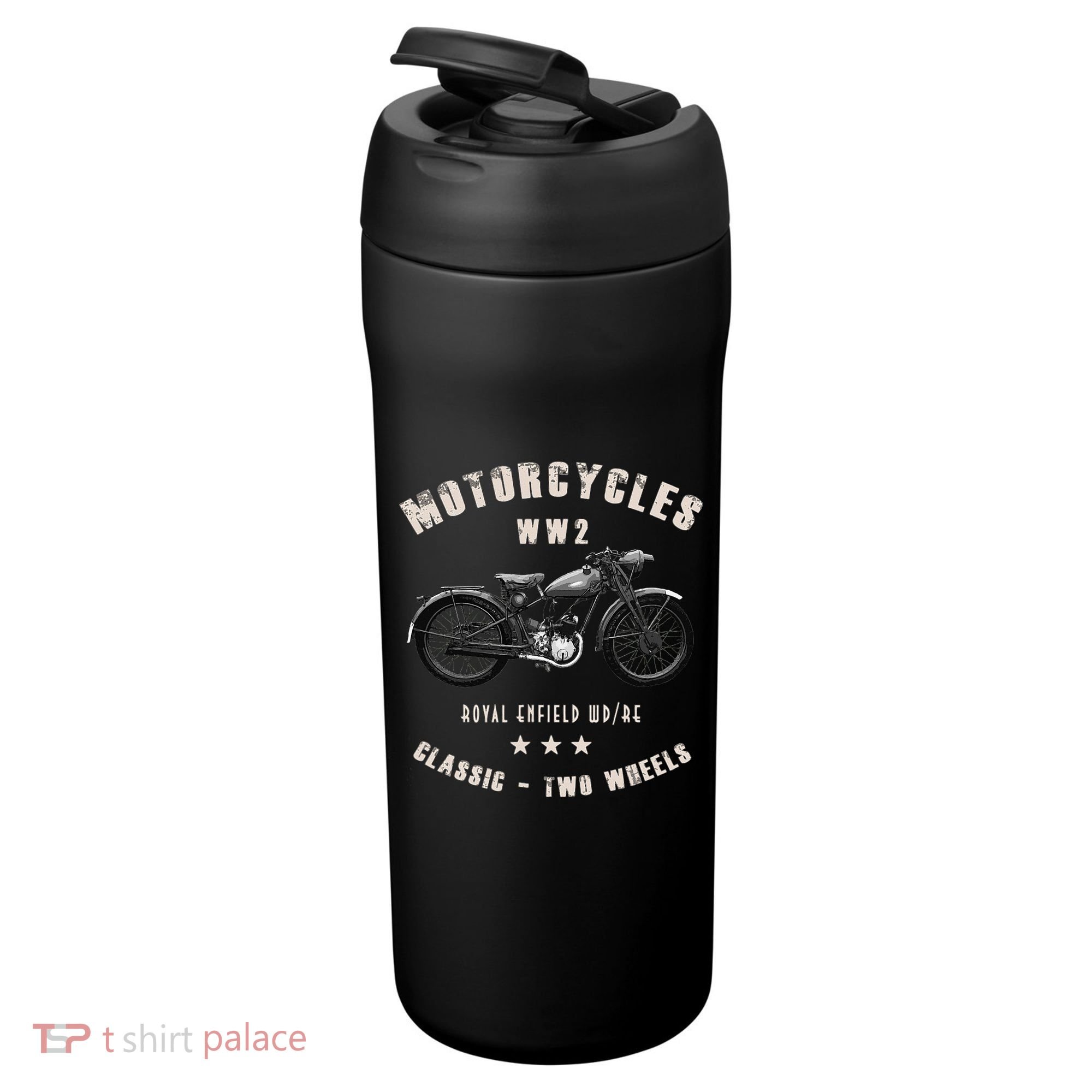 Royal Enfield Wdre Classic Motorcycle Ww2 24oz Duet Stainless Steel Tumbler