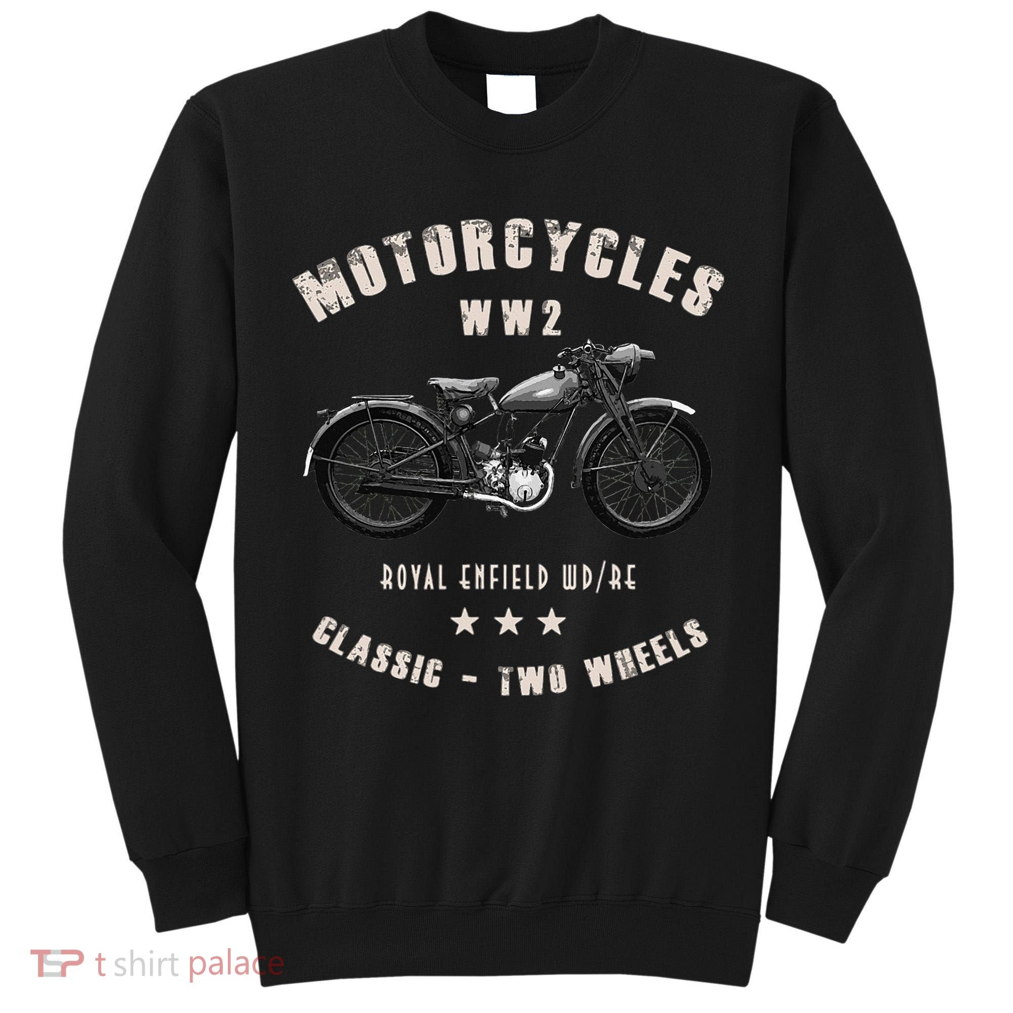 Royal Enfield Wdre Classic Motorcycle Ww2 Tall Sweatshirt