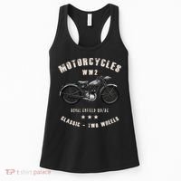 Royal Enfield Wdre Classic Motorcycle Ww2 Women's Tank Top thumb 0