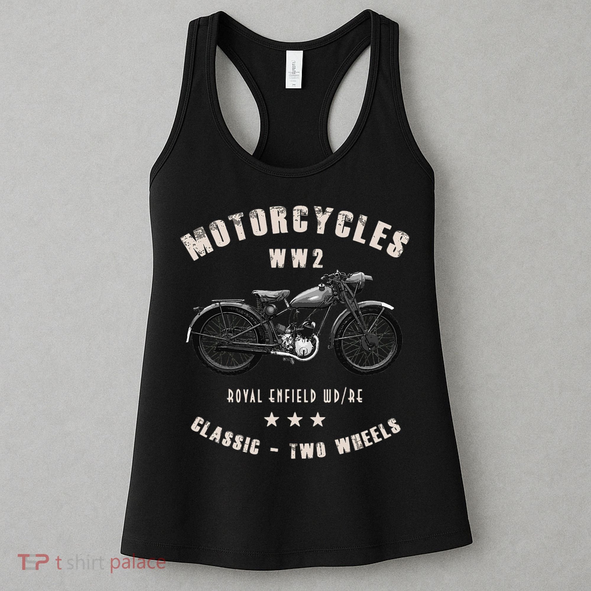Royal Enfield Wdre Classic Motorcycle Ww2 Women's Tank Top
