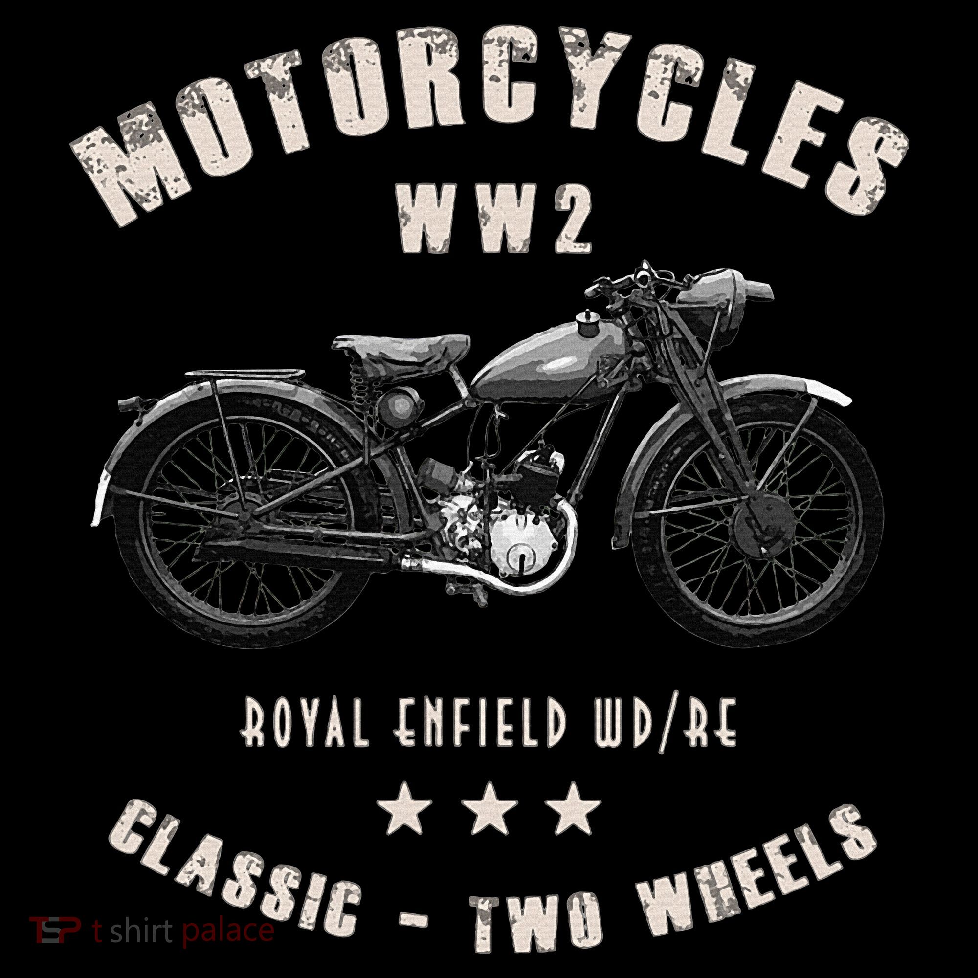 Royal Enfield Wdre Classic Motorcycle Ww2 Pom Pom 12in Knit Beanie