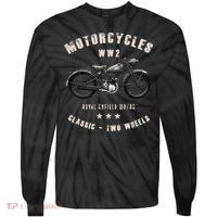 Royal Enfield Wdre Classic Motorcycle Ww2 Tie-Dye Long Sleeve Shirt thumb 0