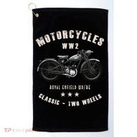 Royal Enfield Wdre Classic Motorcycle Ww2 Golf Towel thumb 0
