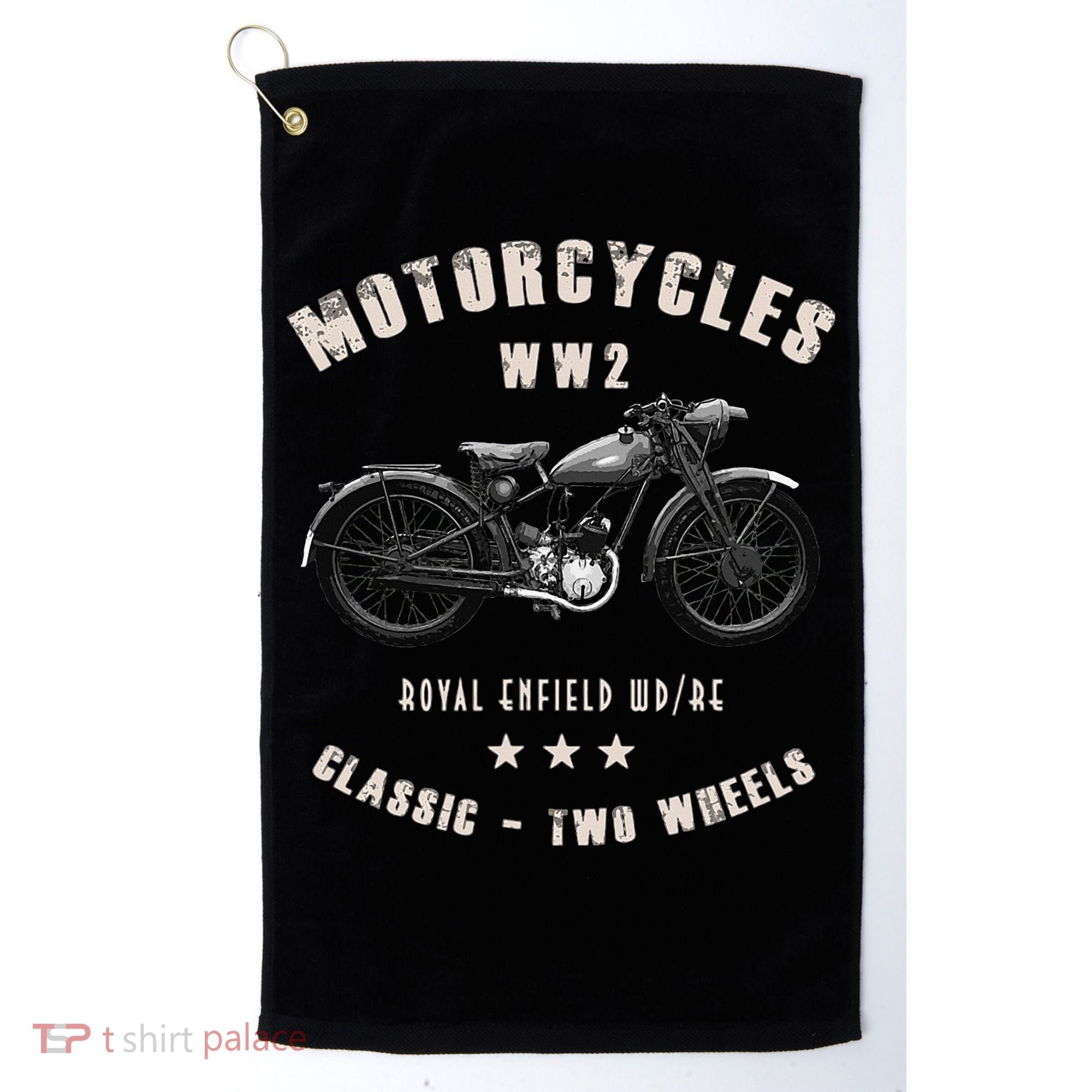 Royal Enfield Wdre Classic Motorcycle Ww2 Golf Towel