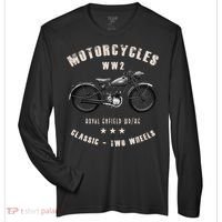 Royal Enfield Wdre Classic Motorcycle Ww2 Zone Performance Long-Sleeve T-Shirt thumb 0