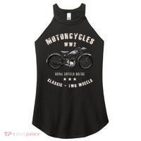 Royal Enfield Wdre Classic Motorcycle Ww2 Women's Perfect Tri Rocker Tank thumb 0
