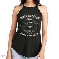 Royal Enfield Wdre Classic Motorcycle Ww2 Women's Perfect Tri Rocker Tank thumb 2